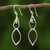 Onyx dangle earrings, 'Dancer' - Sterling Silver and Onyx Dangle Earrings