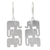 Sterling silver dangle earrings, 'Elephant Stack' - Sterling Silver Dangle Earrings thumbail