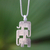 Sterling silver pendant necklace, 'Elephant Stack' - Sterling Silver Pendant Necklace thumbail