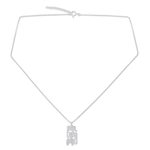 Sterling silver pendant necklace, 'Elephant Stack' - Sterling Silver Pendant Necklace