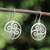 Sterling silver dangle earrings, 'Forest Fern' - Artisan Crafted Sterling Silver Dangle Earrings