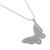 Sterling silver pendant necklace, 'Monarch Butterfly' - Hand Made Sterling Silver Pendant Necklace