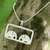 Sterling silver pendant necklace, 'Elephant Lovers' - Sterling Silver Pendant Necklace
