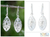 Sterling silver dangle earrings, 'Rice Flower' - Handcrafted Floral Sterling Silver Dangle Earrings