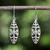 Sterling silver dangle earrings, 'Glorious' - Handcrafted Sterling Silver Dangle Earrings