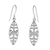 Sterling silver dangle earrings, 'Glorious' - Handcrafted Sterling Silver Dangle Earrings