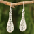 Sterling silver dangle earrings, 'Thai Lace' - Hand Made Sterling Silver Dangle Earrings (image 2) thumbail