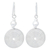 Sterling silver dangle earrings, 'Look Inside' - Unique Sterling Silver Dangle Earrings