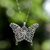 Sterling silver pendant necklace, 'Butterfly Beauty' - Sterling Silver Pendant Necklace thumbail