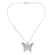 Sterling silver pendant necklace, 'Butterfly Beauty' - Sterling Silver Pendant Necklace (image 2d) thumbail