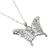 Sterling silver pendant necklace, 'Butterfly Beauty' - Sterling Silver Pendant Necklace (image 2e) thumbail