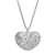 Sterling silver heart necklace, 'Precious Love' - Handcrafted Floral Sterling Silver Pendant Necklace (image 2a) thumbail