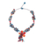 Agate and carnelian Y necklace, 'Summer Flower' - Agate and Carnelian Y Necklace (image 2d) thumbail