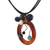 Leather and agate pendant necklace, 'Lush Cosmos' - Handcrafted Agate Necklace (image 2a) thumbail