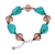 Beaded bracelet, 'Song of the Sky' - Unique Beaded Turquoise coloured Bracelet (image 2d) thumbail