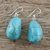 Dangle earrings, 'Song of the Sky' - Turquoise coloured Dangle Earrings (image 2b) thumbail