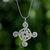 Sterling silver pendant necklace, 'Thai Swirl' - Sterling silver pendant necklace