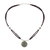 Garnet pendant necklace, 'Mind Journey' - Hand Crafted Silver and Garnet Pendant Necklace (image 2a) thumbail