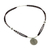 Garnet pendant necklace, 'Mind Journey' - Hand Crafted Silver and Garnet Pendant Necklace (image 2d) thumbail
