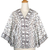 Cotton blouse, 'Northern Pride' - Embroidered Cotton Blouse (image 2c) thumbail