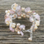 Pearl and rose quartz floral bracelet, 'Honey Peach' - Pearl and Rose Quartz Flower Bracelet (image 2b) thumbail