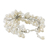 Pearl and quartz beaded bracelet, 'Bridal Bouquet' - Handcrafted Bridal Quartz and Pearl Bracelet (image 2c) thumbail