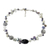 Pearl and moonstone necklace, 'Midnight Sea' - Pearl and Quartz Beaded Necklace (image 2a) thumbail