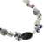 Pearl and moonstone necklace, 'Midnight Sea' - Pearl and Quartz Beaded Necklace (image 2f) thumbail