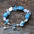 Pearl and aquamarine beaded bracelet, 'Blue Islands' - Fair Trade Multigem Beaded Bracelet thumbail