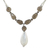Smoky quartz pendant necklace, 'Symphony' - Smoky quartz pendant necklace (image 2a) thumbail