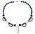 Halskette mit Perlen- und Amethystanhänger - Halskette mit Perlen- und Amethystanhänger