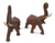 Wood statuettes, 'Lucky Thai Elephants' (pair) - Wood statuettes (Pair)