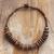 Coconut shell beaded necklace, 'Natural Coco' - Handcrafted Coconut Shell Beaded Necklace (image 2b) thumbail
