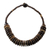 Coconut shell beaded necklace, 'Natural Coco' - Handcrafted Coconut Shell Beaded Necklace (image 2d) thumbail