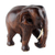 Wood sculpture, 'Gentle Thai Elephant' - Artisan Carved Rain Tree Wood Sculpture thumbail