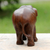 Wood sculpture, 'Gentle Thai Elephant' - Artisan Carved Raintree Wood Sculpture (image 2c) thumbail