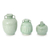 Celadon ceramic vases, 'Sawankhalok Meadows' (set of 3) - Celadon Ceramic Vases (Set of 3)