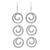 Sterling silver dangle earrings, 'Endless Energy' - Handcrafted Modern Sterling Silver Dangle Earrings (image 2a) thumbail