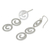 Sterling silver dangle earrings, 'Endless Energy' - Handcrafted Modern Sterling Silver Dangle Earrings (image 2b) thumbail