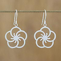 Featured review for Sterling silver flower earrings, Cherry Blossom