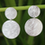 Sterling silver dangle earrings, 'Mythical Eclipse' - Handmade Sterling Silver Dangle Earrings thumbail