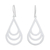Ohrringe aus Sterlingsilber, 'Evening Dew' (Abendtau) - Handgefertigte moderne Ohrringe aus Sterlingsilber