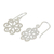 Blumenohrringe aus Sterlingsilber - Handgefertigte Ohrhänger aus Sterlingsilber