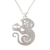 Sterling silver pendant necklace, 'Chinese Zodiac Monkey' - Sterling Silver Pendant Necklace (image 2b) thumbail