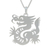 Sterling silver pendant necklace, 'Chinese Zodiac Dragon' - Sterling Silver Pendant Necklace (image 2a) thumbail