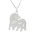 Sterling silver pendant necklace, 'Chinese Zodiac Horse' - Unique Silver Pendant Necklace thumbail