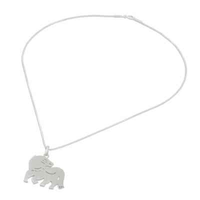 Halskette mit Anhänger aus Sterlingsilber - Einzigartige silberne Halskette mit Anhänger