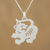 Sterling silver pendant necklace, 'Chinese Zodiac Tiger' - Sterling Silver Pendant Necklace (image 2) thumbail