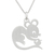 Sterling silver pendant necklace, 'Chinese Zodiac Rat' - Sterling Silver Pendant Necklace (image 2a) thumbail