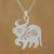 Sterling silver pendant necklace, 'Chinese Zodiac Ox' - Handcrafted Zodiac Sterling Silver Pendant Necklace thumbail
